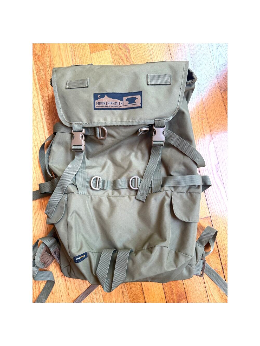 Mountainsmith Wizard Laptop Backpack Hiking Outdoors Cordura Green
